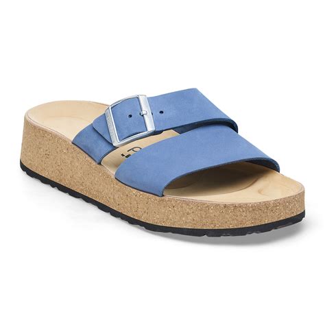 almina nubuck leather elemental blue birkenstock