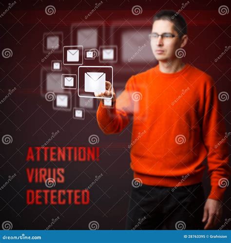 virus detected stock illustration illustration  communication