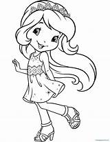 Shortcake Strawberry Coloring Pages Princess Getcolorings Printable sketch template