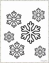 Coloring Snowflakes Pages Printable Christmas Kids Easy Snowflake Snow Flakes Color Sheets They Printableparadise Arrive Stones Solidified Tumble Precious Generally sketch template