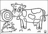 Animals Coloring Pages Kids Cow1 sketch template