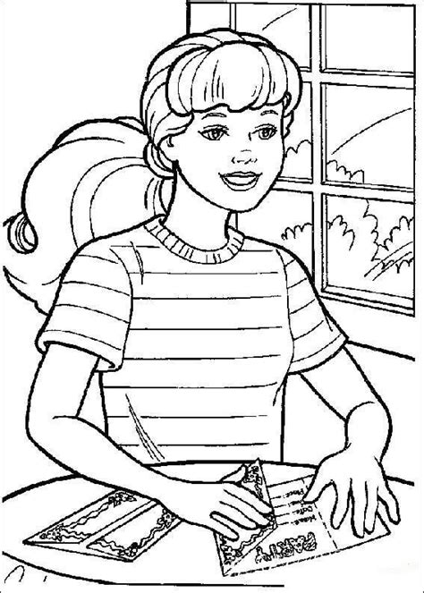 barbie coloring pages printable