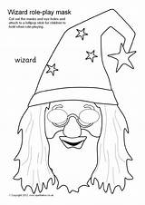 Witch Resources Related Wizard Masks sketch template