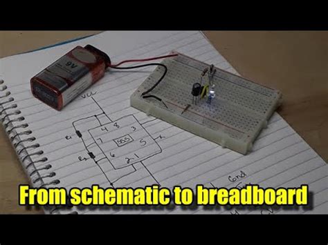 beginners lesson schematic  breadboard youtube