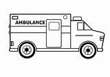 Ambulance Abulance Pict sketch template