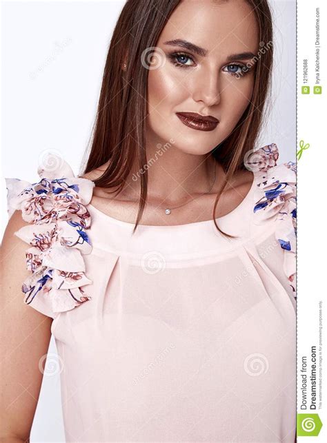 Portrait Of Beautiful Woman Skin Beauty Fashion Model
