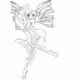 Coloring Bloom Winx Enchantix Pages Club Popular sketch template