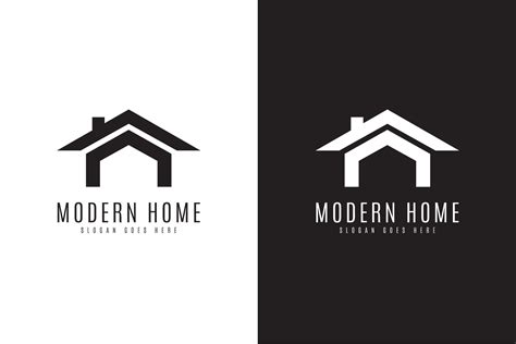 modern home logo  logos design bundles