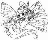Winx Coloring Sirenix Pages Bloom Club Bloomix Harmonix Girls Color sketch template