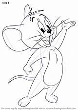 Jerry Mouse Draw Step Tom Drawing Cartoon Drawings Drawingtutorials101 Pages Coloring Easy Para Kids Learn Tutorials Colouring Disney Colorir Cartoons sketch template