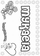 Mykaela Coloring Color Pages Hellokids Print Online sketch template