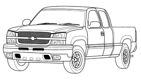 chevrolet coloring pages    print