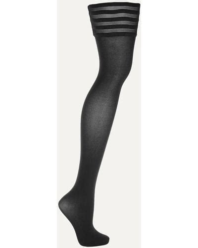 black stockings for women lyst