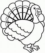 Turkey Coloring Printable Pages Preschool Thanksgiving Colouring Popular sketch template