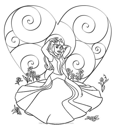love princess valentine coloring page valentine coloring pages