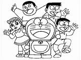 Doraemon Mewarnai Teman Science sketch template