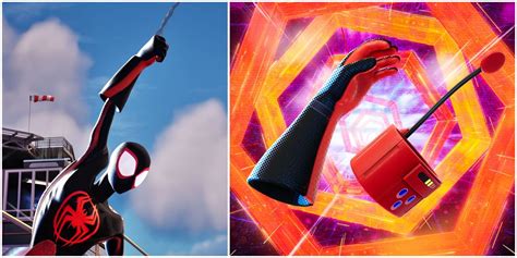 fortnite   find  spider verse web shooters