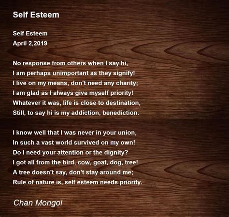 esteem  esteem poem  chan mongol