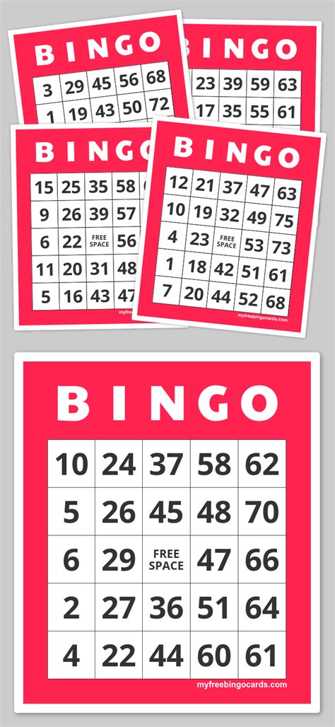 printable bingo cards