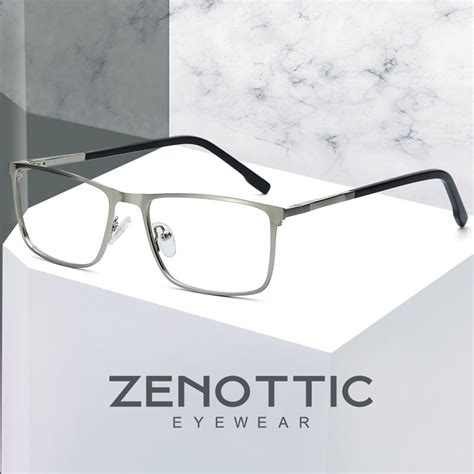 buy zenottic alloy square prescription glasses men