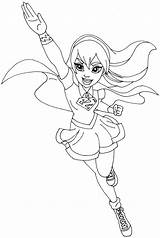 Supergirl Coloring Pages Girl Printable Fly Via sketch template