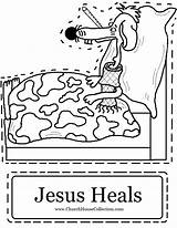 Jesus Heals Coloring Sick Pages Cutout Dog Thermometer School Sunday Kids Printable Bible Drawing Worksheets Church Bed Printables Small Churchhousecollection sketch template