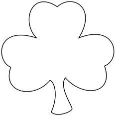 printable  leaf clover templates large small patterns