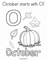 Coloring October Starts 27kb sketch template