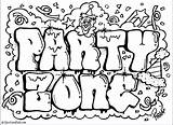 Graffiti Coloring Pages Swag Getcolorings sketch template