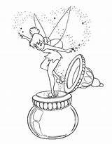 Tinkerbell Coloring Pages Tinker Bell Drawing Wonder Clipart Drawings Vase Flowers Color Friends Vases Came Bottle Disney Kids Christmas Colouring sketch template