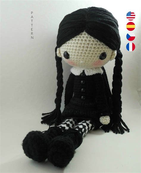 Wednesday Big Eyes Collection Amigurumi Doll Crochet Pattern Etsy