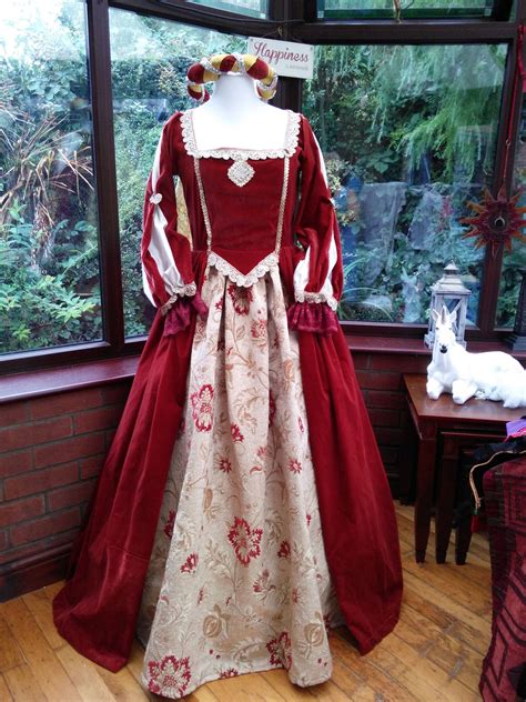 handmade tudor anne boleyn  hooped petticoat headdress etsy party gowns gowns petticoat