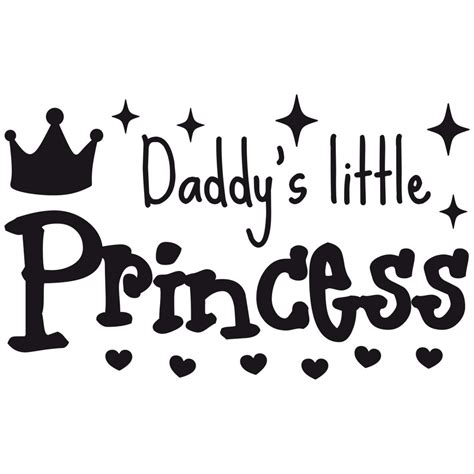 daddy s little princess wall sticker wall