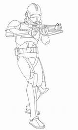 Clone Trooper Line Fierce Clones sketch template