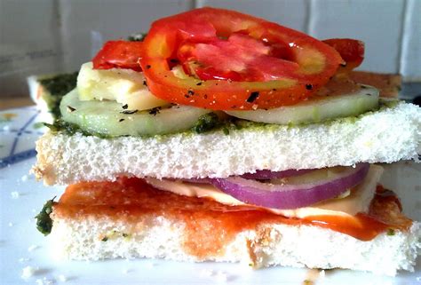 yummy  tummy vegetable sandwich