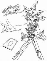 Yugioh Pages Coloring Monsters Getcolorings Yu Gi Color Oh sketch template