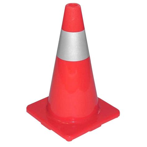 traffic works   orange safety cone  base