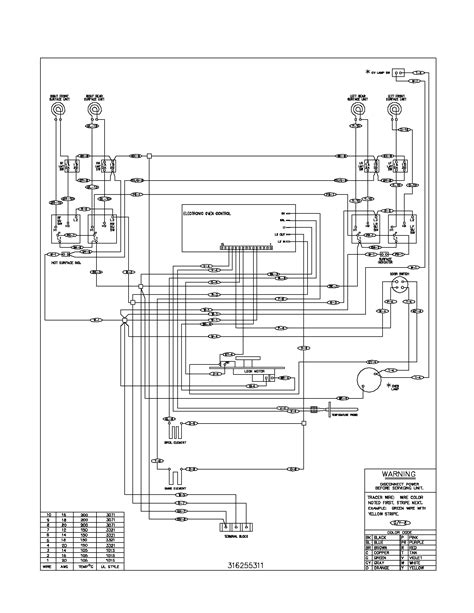 frigidaire electric range stove oven timer wiring diagram