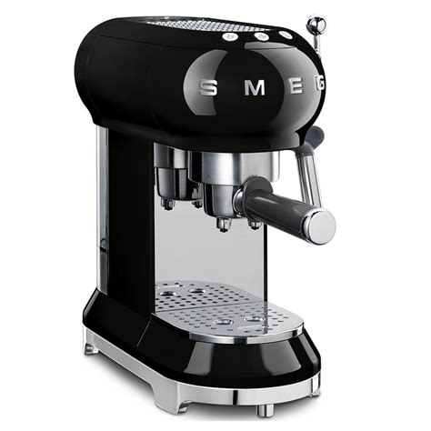 smeg  retro espresso coffee machine ecf black peters  kensington