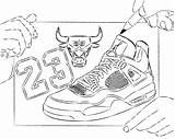 Shoes Lebron Drawing Coloring Pages Basketball Getdrawings sketch template