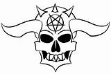 Demon Devil Horns Workmanship Corazon Seekpng sketch template