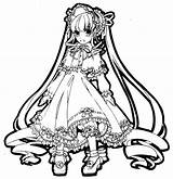 Maiden Rozen Coloring Pages Suigintou Template sketch template