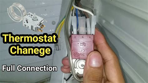 refrigerator thermostat change   connection full tutorial youtube