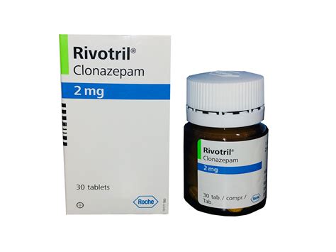 rivotril clonazepamklonopin mg  roche  tablets  anxiety panic attacks seizures