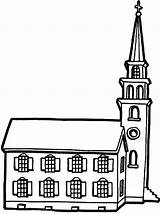 Church Coloring Pages Tower Little Kids Color sketch template