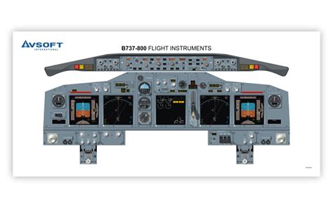 b737 800 cockpit poster