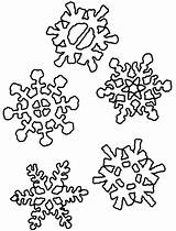 Coloring Snowflake Pages Printable Snowflakes Snow Winter Christmas Stencils Color Ausmalbilder Print Stencil Flakes Malvorlagen Diy Para Printables Schneeflocke Cutouts sketch template