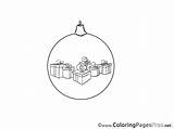 Sheet Year Colouring Toy Christmas Coloring Title sketch template
