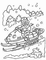 Kleurplaten Sneeuwscooter Kinderen Knutselen Kleurplaat Esports sketch template