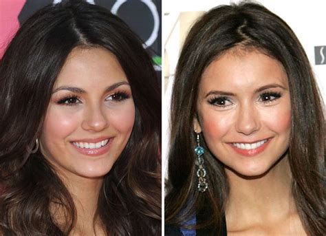 actresses victoria justice 17 left and nina dobrev from 2010